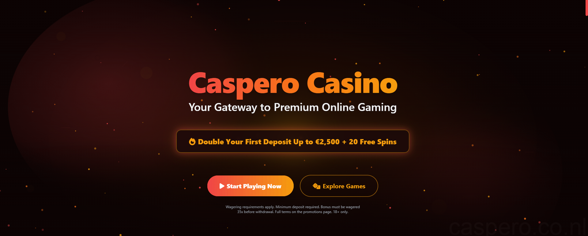 Caspero Casino Welkomstbonus